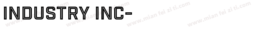 Industry Inc字体转换